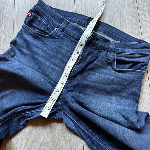 Hudson Natalie Mid Rise Super Skinny Jeans Womens 27 Inch Waist Blue Denim Zip - Picture 3 of 15